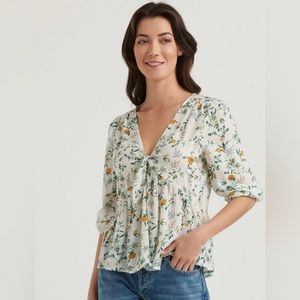 Lucky brand , printed Summer Top